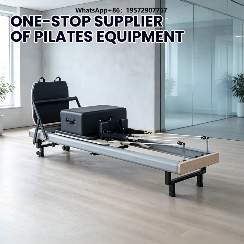 Pilates And Yoga Studio - Hochwertiges Aluminium-Pilates-Reformer-Bett für Heimfitnessstudios und Yoga-Übungen,