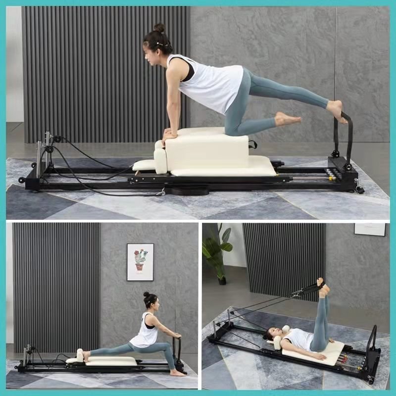 Home Pilates Yoga - Pilates-Ausrüstung: Faltbares Pilates-Bett für Zuhause, Gleitendes
