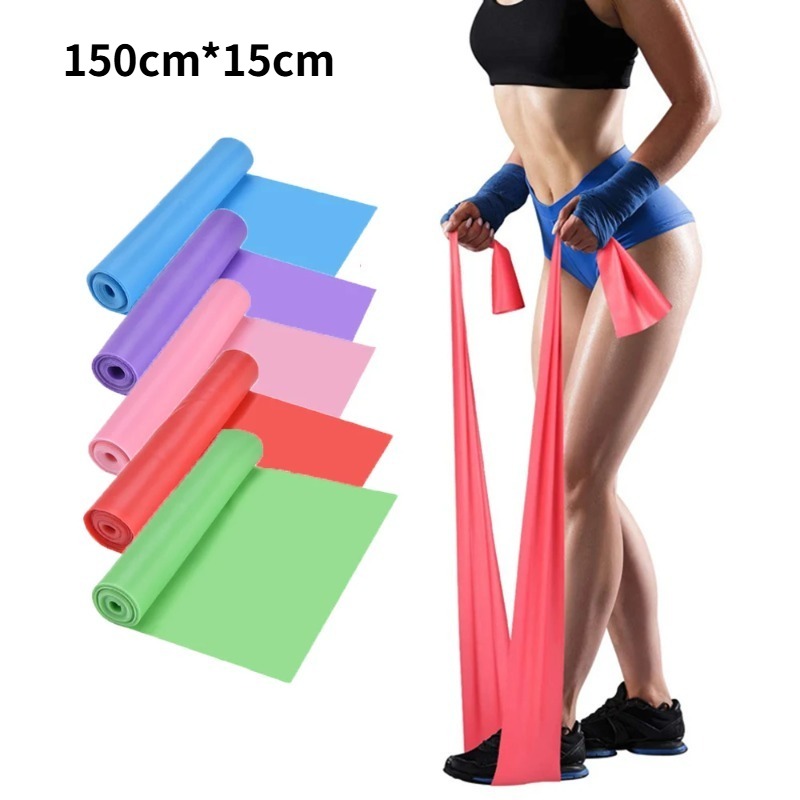 Pilates Yoga Board - Natürliche Latex-Widerstandsbänder, Elastische Trainingsbänder für Yoga,