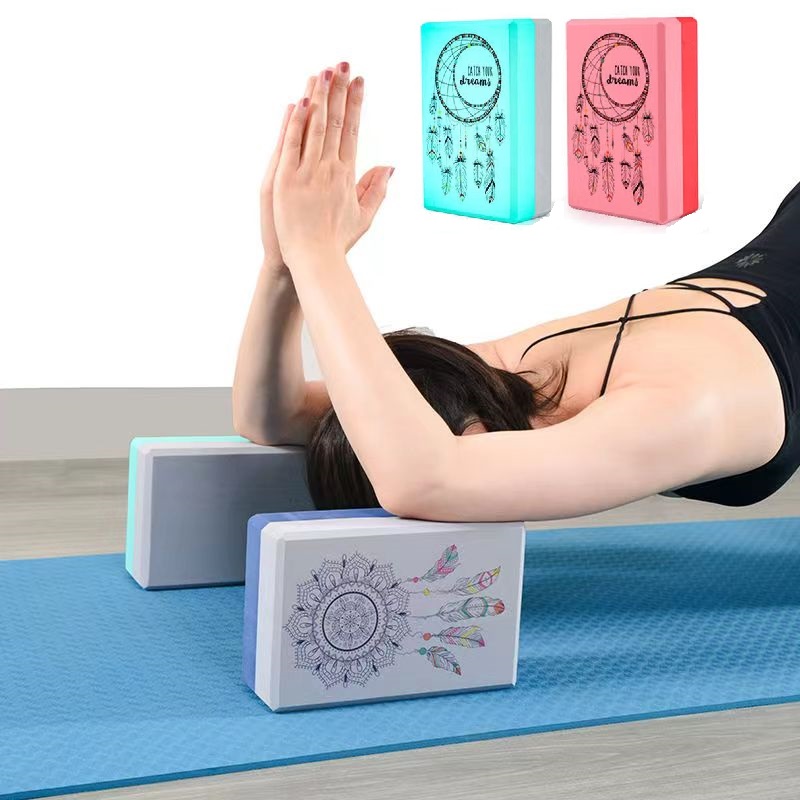 Pilates Yoga Block Exercises - Zwei Farben Eva Yoga Blöcke Fitness