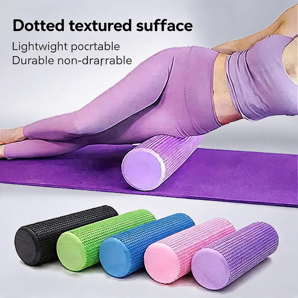 Home Pilates Yoga - Yoga-Roller Runder EVA-Schaumstoffzylinder Sechseckiger Roller für
