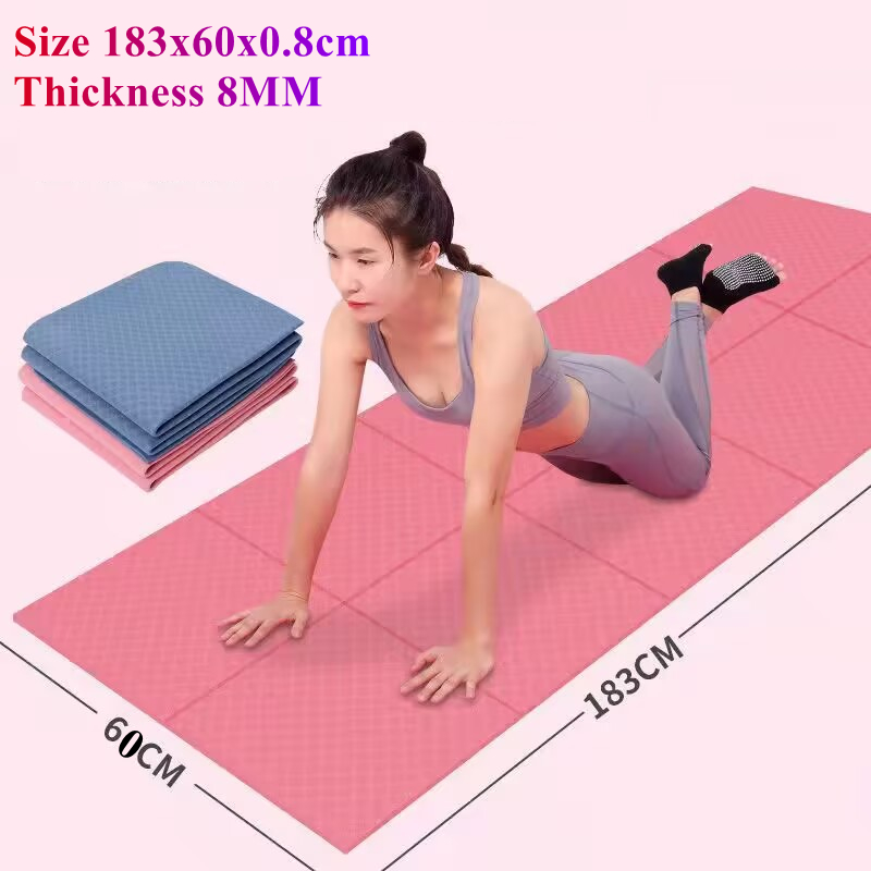 Pilates Yoga Matte - Falten Sie tragbare 183 x 60