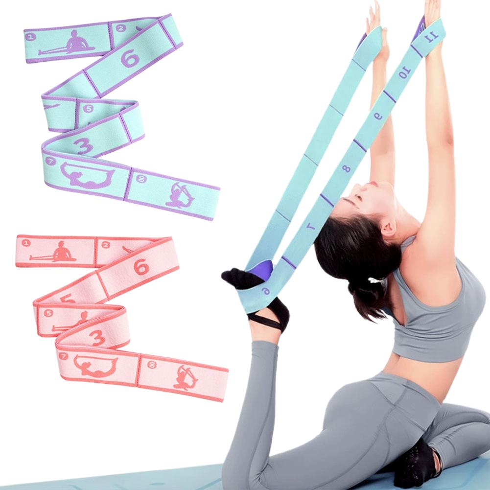 Pilates Yoga For Beginners - Widerstandsband Yoga-Hilfsgurt für Dehnübungen Erwachsene Latein-Training