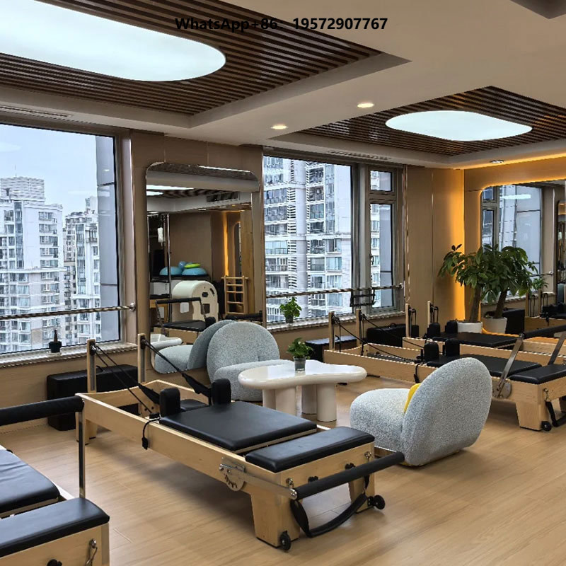 Pilates And Yoga Studio - Maßgefertigtes Ahorn-Holz Verstellbares Multifunktionales Pilates Core-Bett