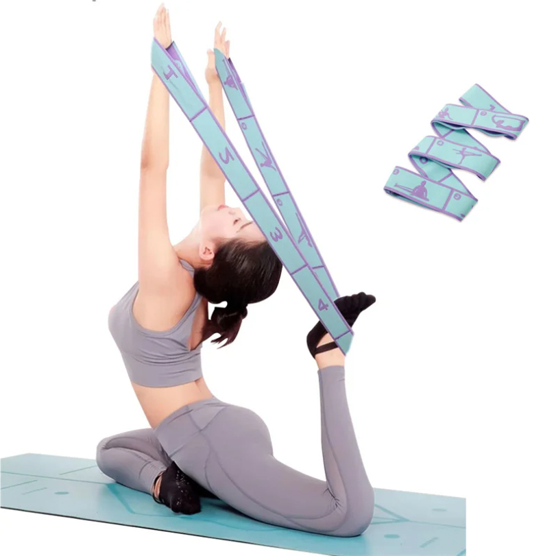 Pilates Yoga For Beginners - Elastisches Yoga-Widerstandsband, Pilates, Tanz, Dehnungsgürtel, Fitness,
