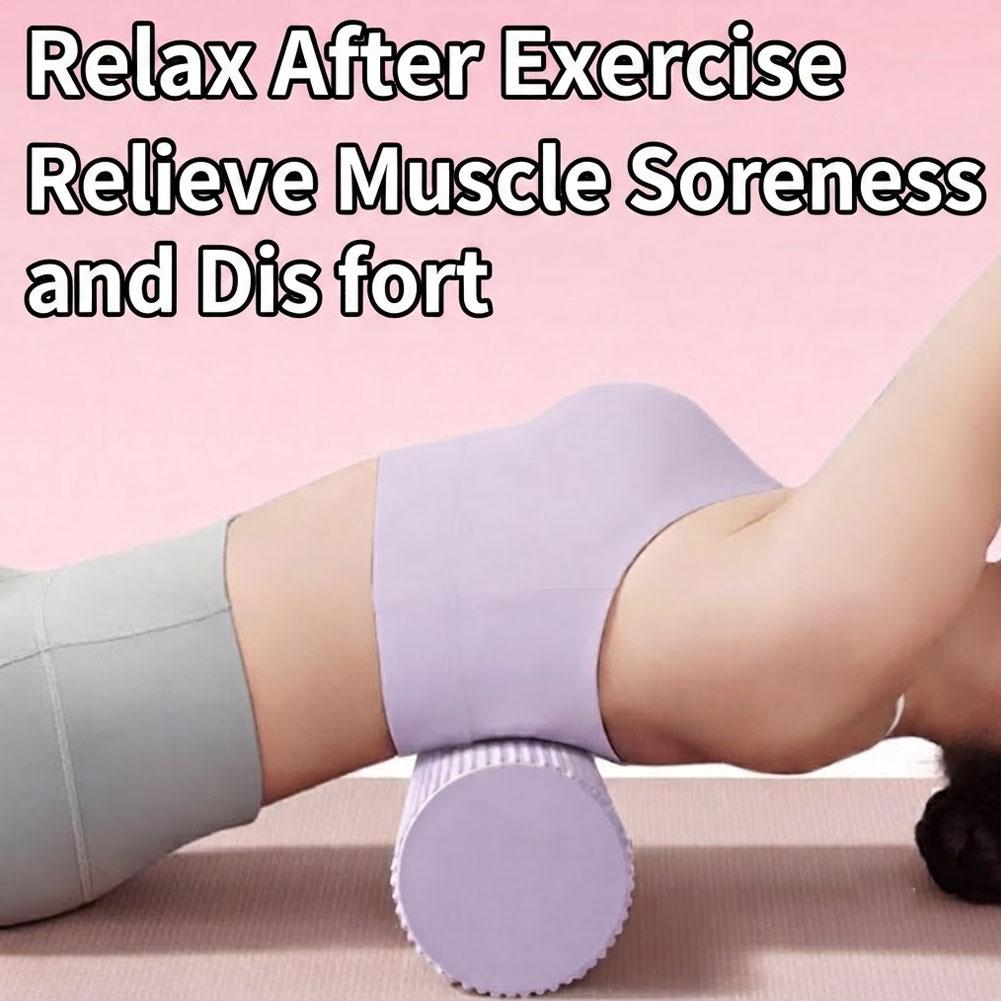 Home Pilates Yoga - Yoga-Schaumstoffrolle EVA Hochdichte Yoga-Säule Pilates-Schaumstoffrolle Übungs-Rückenmassagerolle