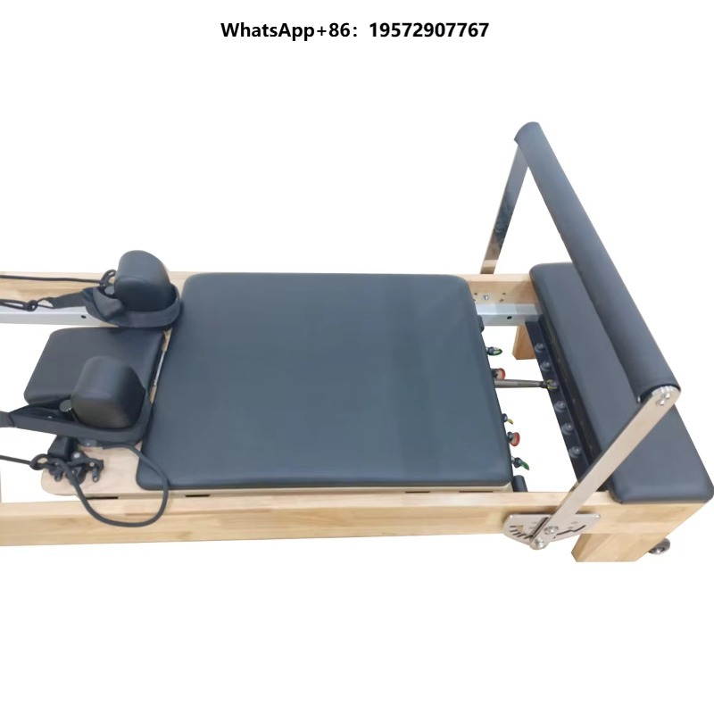 Pilates And Yoga Studio - Pilates-Reformer aus massivem Eichenholz, kommerzielle Studioqualität,