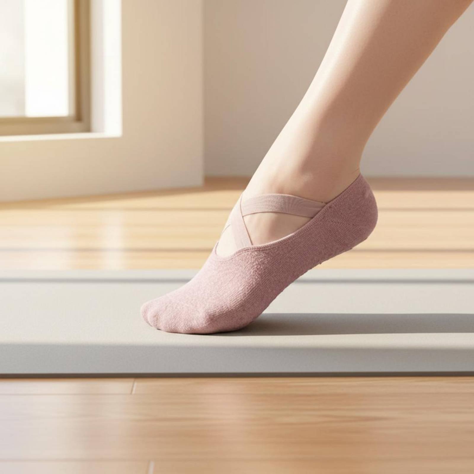 Pilates And Yoga Studio - Rutschfeste Fitness-Socken Atmungsaktive Anti-Rutsch-Pilates-Socken Langlebig Hygienisch