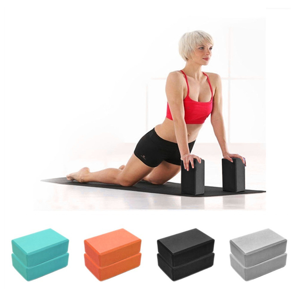 Pilates Yoga Block Exercises - Farbiger EVA-Yoga-Blockstein, rutschfeste Körperformung, Gesundheitstraining, Sport,