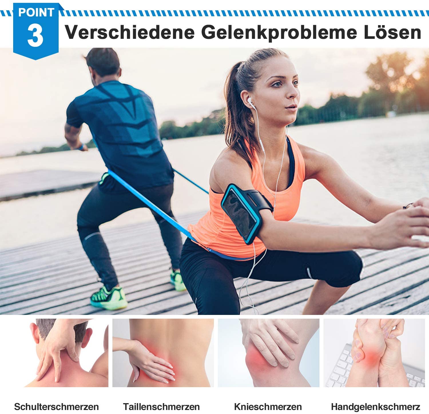 Elastische Fitnessbänder, 3 St – Pilates Yoga Board Bewertung und Preis