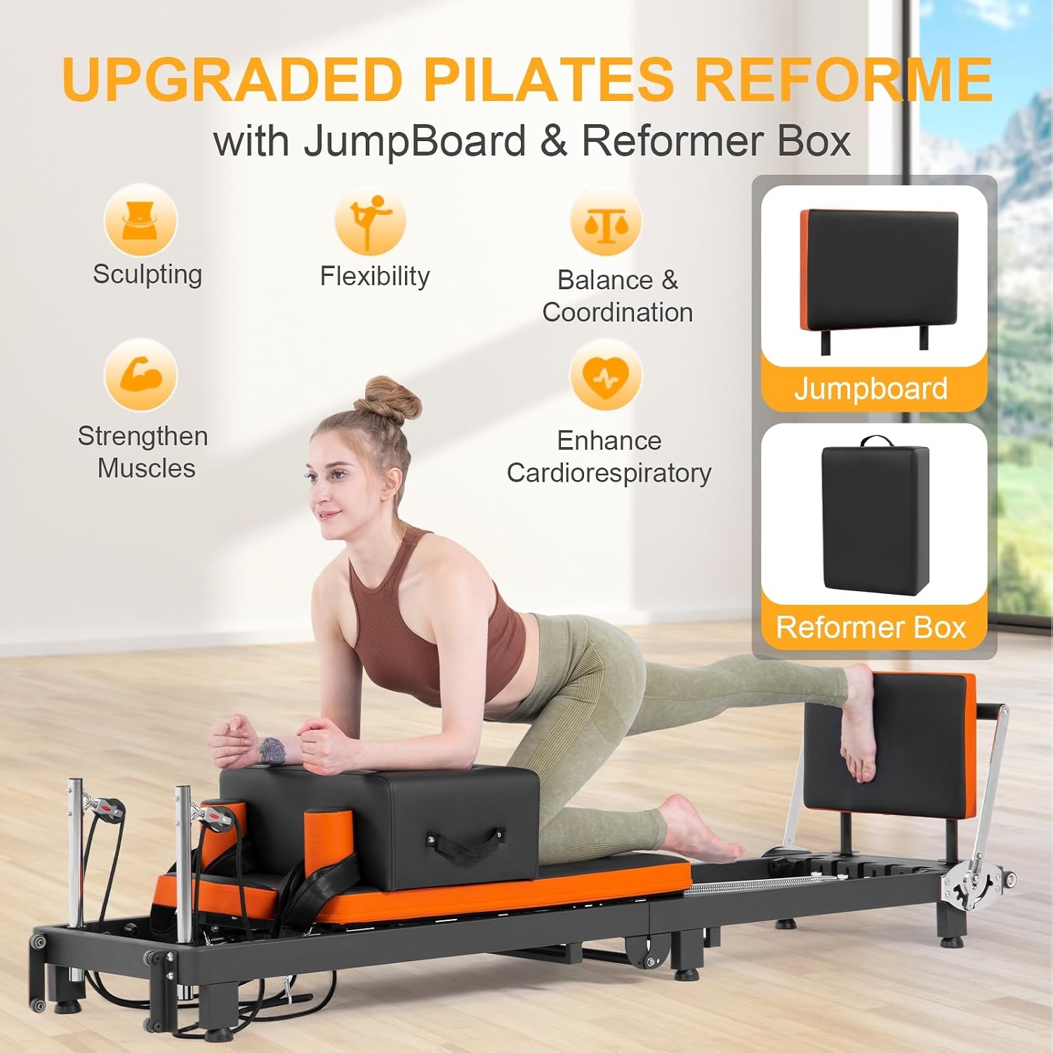 Pilates Reformer, Faltbare Pil – Pilates Reformer Spring Bewertung und Preis