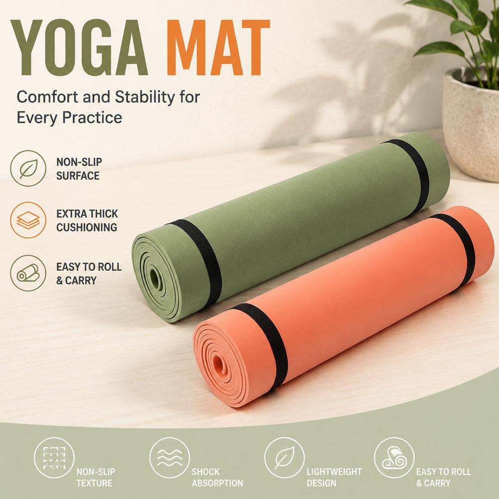 1/2 Stück dicke Yogamatte, rut – Pilates Yoga Matte Bewertung und Preis