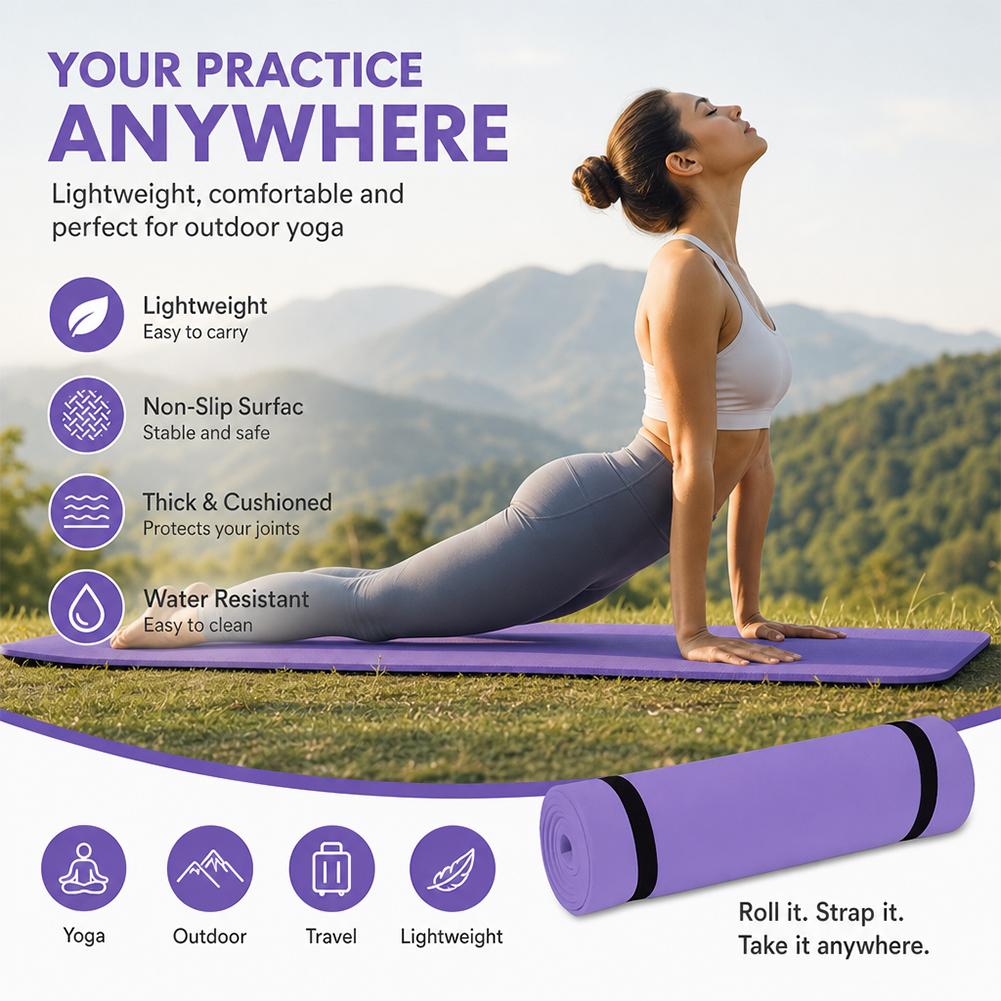 1/2 Stück dicke Yogamatte, rut – Pilates Yoga Matte Bewertung und Preis